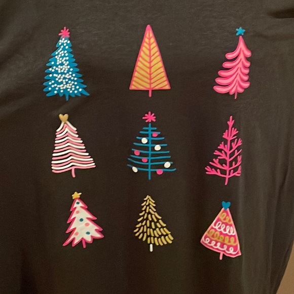 Oh Christmas Tree Multicolor Short Sleeve T-shirt Size 3X - Picture 3 of 4